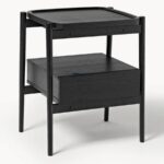 Modern Tray-Top Bedside Table with Storage - Image 4