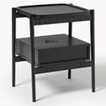 Modern Tray-Top Bedside Table with Storage - Image 5
