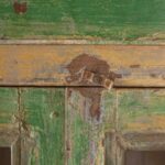 Green Vintage Wooden Glazed Storage & Display Cabinet - Image 4