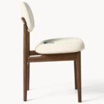 Modern Upholstered Wooden Dining Chair - Image 5