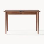 Mid-Century Solid Wood Writing Desk - Image 5