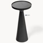 Modern Solid Wood Side Table – Black Finish - Image 5
