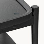 Modern Tray-Top Bedside Table with Storage - Image 2