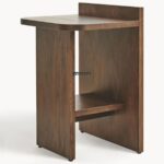 Modern Solid Wood Side Table with Storage - Image 4