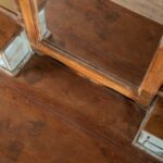 Pale Blue Vintage Wooden Dressing Unit with Mirror - Image 4