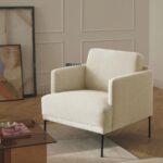 Luxury Minimal Upholstered Single Seater Chair