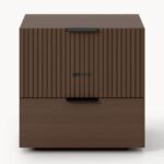 Marudhar Craft Premium Fluted Wood Bedroom Set - Image 2