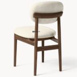 Modern Upholstered Wooden Dining Chair - Image 2