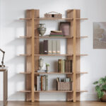 5-Tier Etagere Bookshelf – Metal Frame Open Shelves for Living Room & Bedroom - Image 6