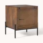 Marudhar Craft Industrial Cane & Rattan 2-Drawer Bedside Table - Image 4