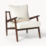 Mid-Century Wooden Lounge Single Seater Chair - Image 4