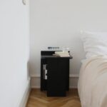 Modern Solid Wood Side Table with Magazine Storage - Image 2