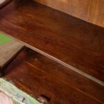 Art Deco Style Multicolour Vintage Wooden Display Cabinet with Drawers - Image 6