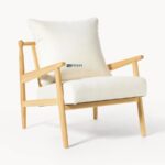 Scandinavian Wooden Lounge Single Seater Chair - Image 3
