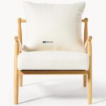 Scandinavian Wooden Lounge Single Seater Chair - Image 4