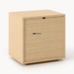 Marudhar Craft Fluted 2-Drawer Wooden Bedside Table / Nightstand - Image 6