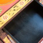 Pavo Hand-Painted Wooden Cabinet with Peacock Design - Image 2