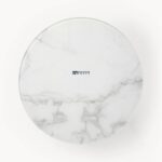 Luxury Marble Top Side Table with Brass Frame - Image 4