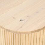 Rectangular Wooden Dining Table with Fluted Panel Legs - Image 4