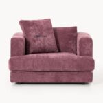Luxury Fabric Single Seater Sofa Chair - Image 3
