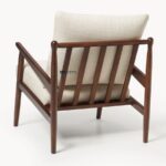 Modern Wooden Upholstered Lounge Single Seater Chair - Image 2