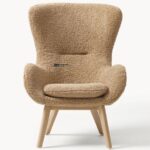 Cozy Bouclé Wingback Single Seater Lounge Chair - Image 3