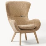 Cozy Bouclé Wingback Single Seater Lounge Chair - Image 4