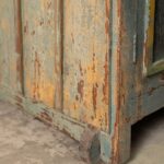 Vintage Earth Tones Jali Wooden Cupboard - Image 7