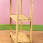 Yellow Vintage Wooden Baker Shelves - Image 5