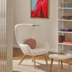 Modern Bouclé Accent Single Seater Chair