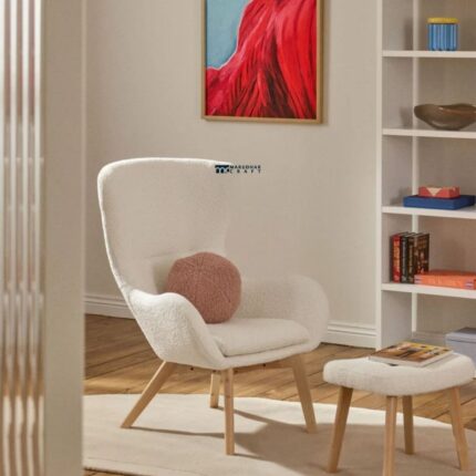 Modern Bouclé Accent Single Seater Chair