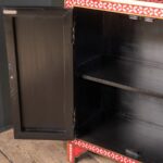 Rose Bouquet Hand-Painted Wooden Cupboard - Image 2