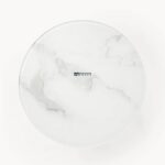 Modern Round Side Table with Metal Frame - Image 2