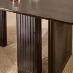 Rectangular Dining Table with Fluted Panel Legs - Image 5