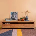 Doran Acacia Wood Natural Finish TV Cabinet