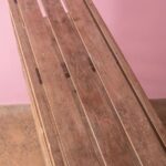 Vintage Wooden Shelving Unit with Six Slatted Shelves - Image 4