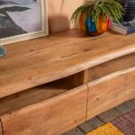 Doran Acacia Wood Natural Finish TV Cabinet - Image 5