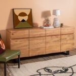 Mayer Acacia Wood Natural Finish Sideboard