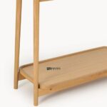 Solid Wood Two-Tier Console Table – Natural Finish - Image 2