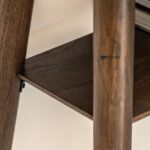 Modern Solid Wood Console Table with Open Shelf – Dark Walnut Finish - Image 4