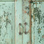 Vintage Turquoise Wooden Dresser Storage Unit - Image 4