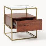 Glass Top Floating Drawer Nightstand - Image 2