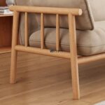 Wooden Frame Fabric Daybed Sofa - Image 4