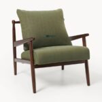 Mid-Century Wooden Lounge Single Seater Chair - Image 3
