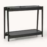 Solid Wood Console Table with Dual Shelves – Espresso Black Finish - Image 3