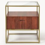 Glass Top Floating Drawer Nightstand - Image 3