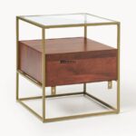 Glass Top Floating Drawer Nightstand - Image 4