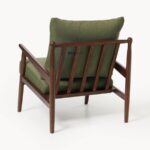 Mid-Century Wooden Lounge Single Seater Chair - Image 2