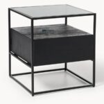 Black & Cane 2-Drawer Bedside Table - Image 3
