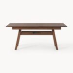 Rectangular Wooden Dining Table with Angled Legs - Image 3